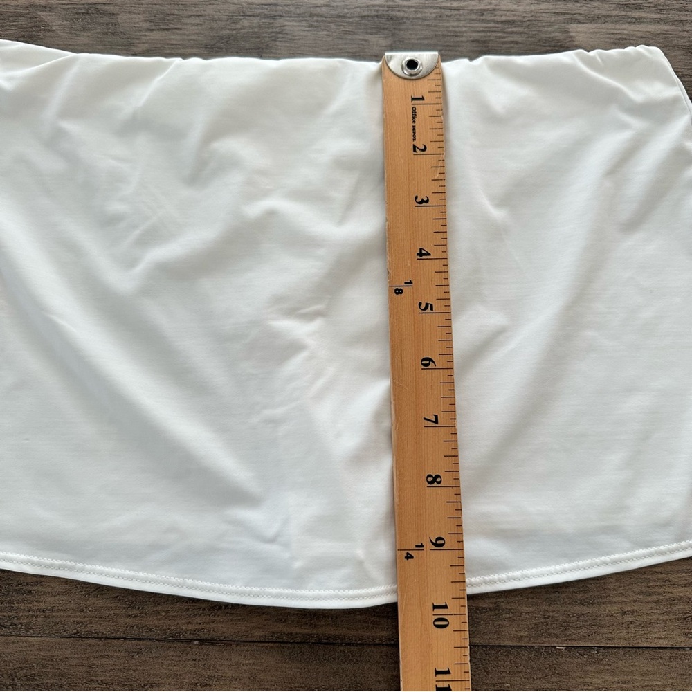 Frankie’s Bikinis Small White Marty Swim Skirt Bikini Bottom Thong Swimsuit - Picture 9 of 9
